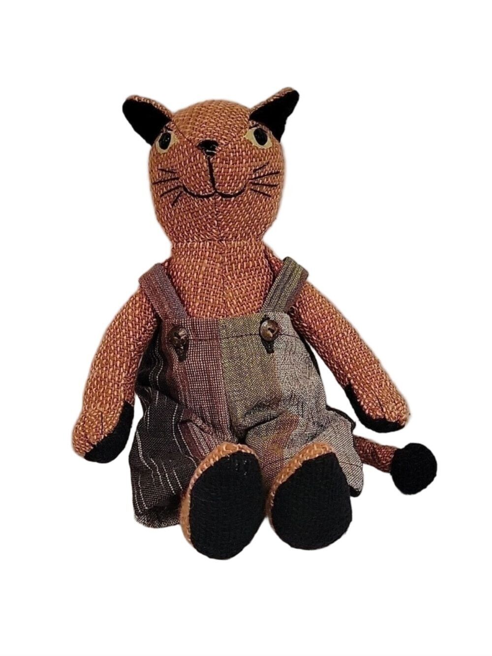 Orange Cat In Overalls, Stuffed Animal